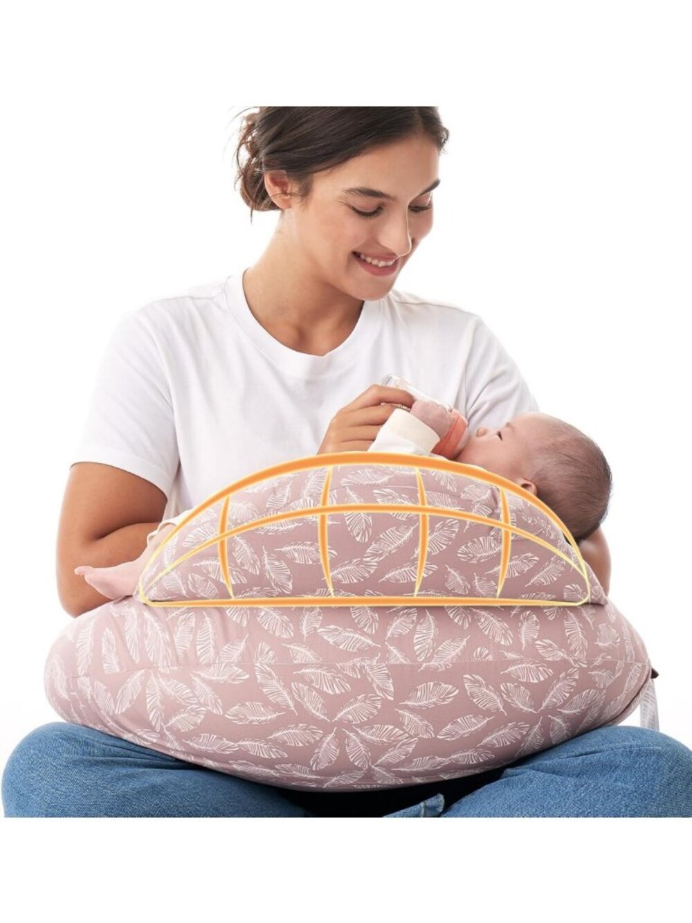 Innovative Nursing Pillow for Breastfeeding with Safety Guard - Comfortable